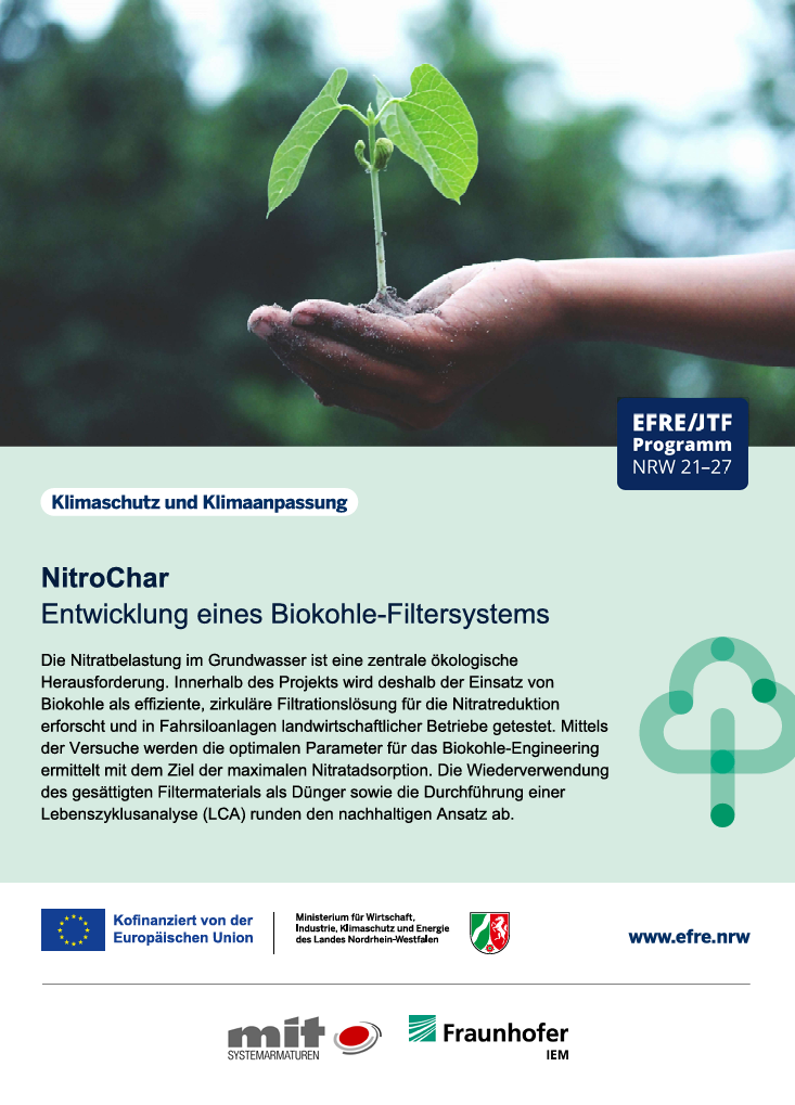 NitroChar Entwicklung eines Biokohle-Filtersystems - EFRE/JTF Programm 